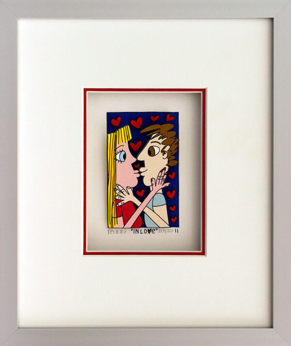 James Rizzi - IN LOVE - Original 3D Bild drucksigniert