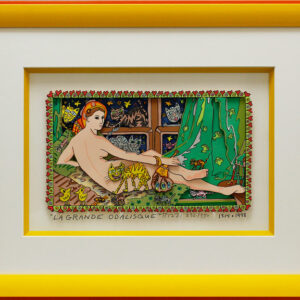 James Rizzi - LA GRANDE ODALISQUE - Original 3D Bild HANDSIGNIERT