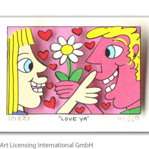 James Rizzi - LOVE YA - Original 3D Bild drucksigniert