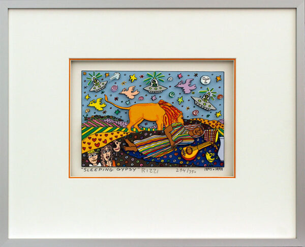 James Rizzi - SLEEPING GYPSY - Original 3D Bild HANDSIGNIERT