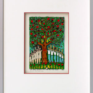 James Rizzi - THE APPLE DOESN'T FALL FAR FROM THE TREE - Original 3D Bild HANDSI...