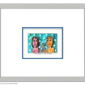 James Rizzi - THE BIRD IS THE WORD - Original 3D Bild drucksigniert