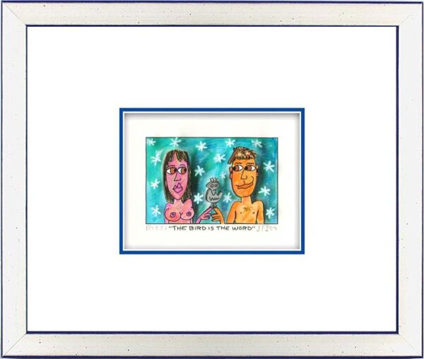 James Rizzi - THE BIRD IS THE WORD - Original 3D Bild drucksigniert