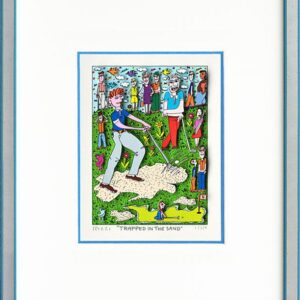 James Rizzi TRAPPED IN THE SAND - Original 3D Grafik drucksigniert