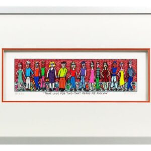 James Rizzi - True love for two. that means me and you - Original 3D Bild drucks...