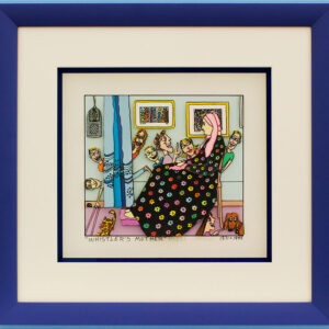 James Rizzi - WHISTLER'S MOTHER - Original 3D Bild HANDSIGNIERT