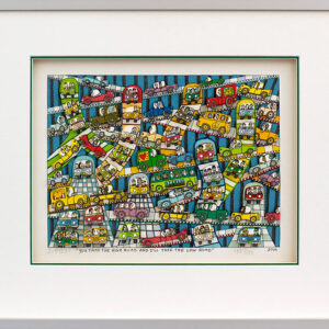 James Rizzi - YOU TAKE THE HIGH ROAD AND I'LL TAKE THE LOW ROAD - Original 3D Bi...