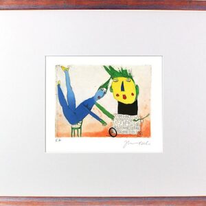 Janosch - EINE FAKTISCH SINNLOSE LIEBE - original Radierung handsigniert-silber-...