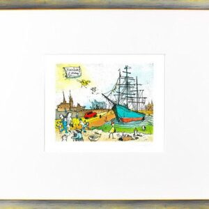 Janosch - RICKMER - RICKMERS 2 (HAMBURG GROSS) - original Radierung handsigniert...