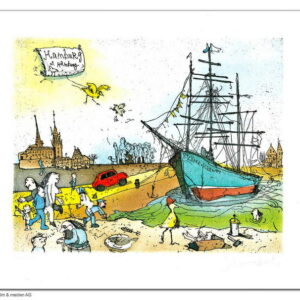 Janosch - RICKMER - RICKMERS 2 (HAMBURG GROSS) - original Radierung handsigniert...