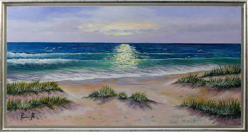 JOAN PUERTO - DÜNENLEUCHTEN - Originalgemälde