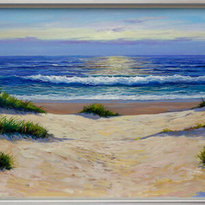 JOAN PUERTO CORNELLA - WELLEN IM ABENDLICHT - Originalgemälde