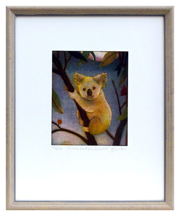 Jutta Votteler - Mondscheinkoala - Original Farb-Radierung - limitiert und hands...