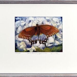 Jutta Votteler - Schmetterlingsparadies - Original Farb-Radierung - limitiert un...