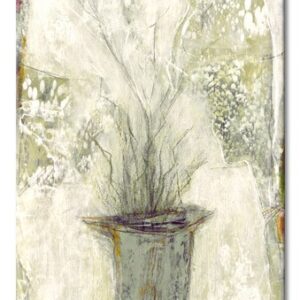 Karin Melé - Les fleurs du jardin II - Original handgemalte Mischtechnik -40 x 9...