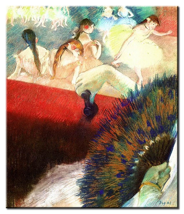 Edgar Degas Bilder - Im Theater-50 x 60 cm