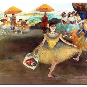 Edgar Degas Bilder - Tänzerin auf der Bühne-40 x 40 cm
