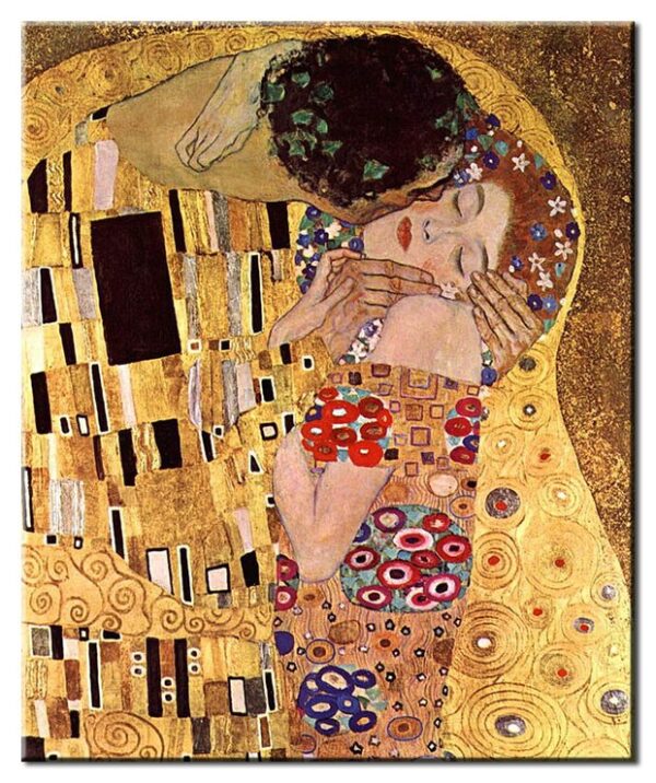 Gustav Klimt Bilder - Der Kuss (Detail)-50 x 60 cm