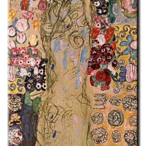 Gustav Klimt Bilder - Porträt von Maria Munk-40 x 80 cm