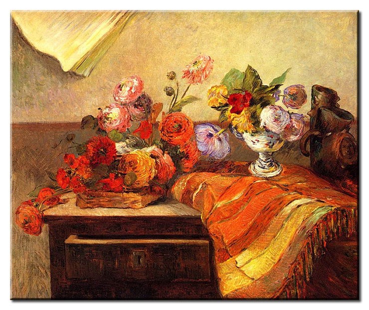 Paul Gauguin Bilder - Stillleben mit Blumen I-40 x 50 cm