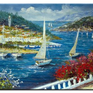 Totti Moreno - Der Blick von der Promenade-80 x 110 cm