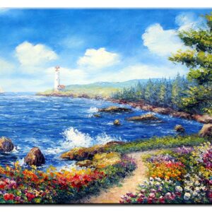 Totti Moreno - Der Leuchtturm-90 x 120 cm