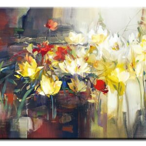 Totti Moreno Leinwandbild - Eternal Flowers-70 x 120 cm