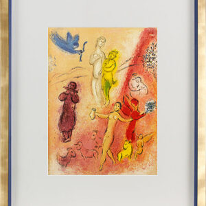 Marc Chagall - DAPHNIS UND CHLOÉ - DIE SYRINX-SAGE Offsetlithographie im Designr...