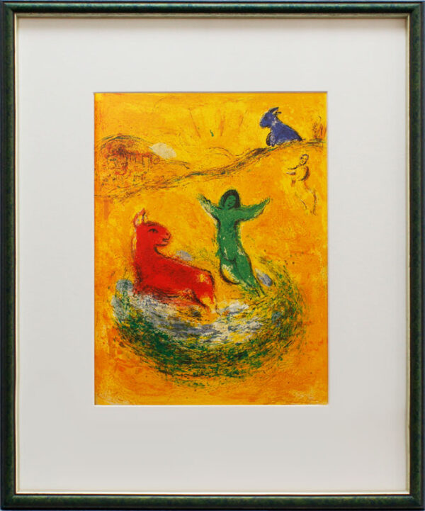 Marc Chagall - DAPHNIS UND CHLOÉ - DIE WOLFSFALLE - Offsetlithographie im Design...