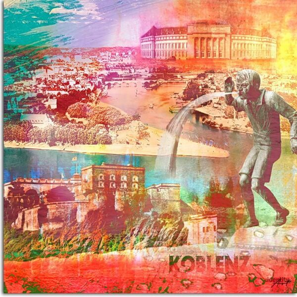 Bettina Breitkopf Pop Art Koblenz-Collage -30 x 30 cm