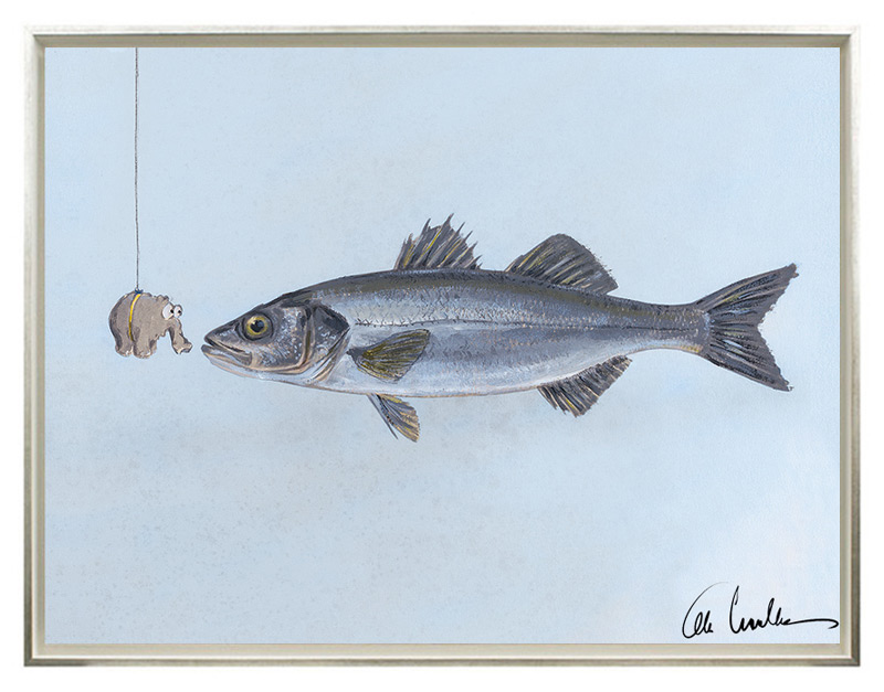 Otto Waalkes - BOUILLABAISE D´OTTIFANT - ORIGINAL PIGMENTGRAFIK AUF LEINWAND