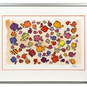 Otto Waalkes - BUNTE WÄSCHE - original Grafik handsigniert