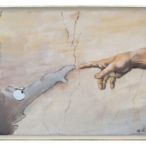 Otto Waalkes - CREATION OF THE OTTIFANT - ORIGINAL PIGMENTGRAFIK AUF LEINWAND