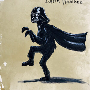 Otto Waalkes - DARTH WAALKES - ORIGINAL PIGMENTGRAFIK AUF LEINWAND