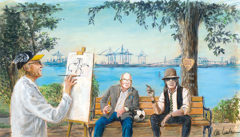 Otto Waalkes - HAMBURGER LEGENDEN - Uwe Seeler und Udo Lindenberg original Pigme...