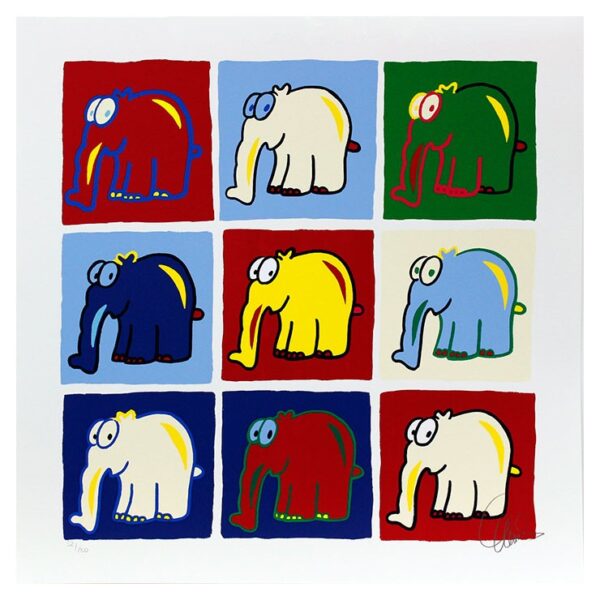 Otto Waalkes HOMMAGE AN ANDY WARHOL - original Grafik handsigniert