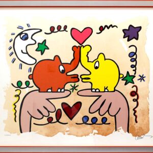 Otto Waalkes - HOMMAGE AN JAMES RIZZI - original Grafik handsigniert