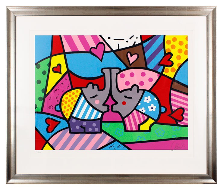 Otto Waalkes - HOMMAGE AN ROMERO BRITTO - original Grafik handsigniert