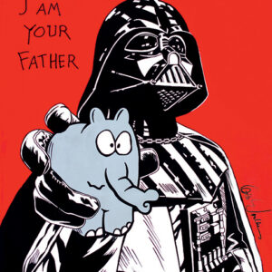 Otto Waalkes - I AM YOUR FATHER - ORIGINAL PIGMENTGRAFIK AUF LEINWAND
