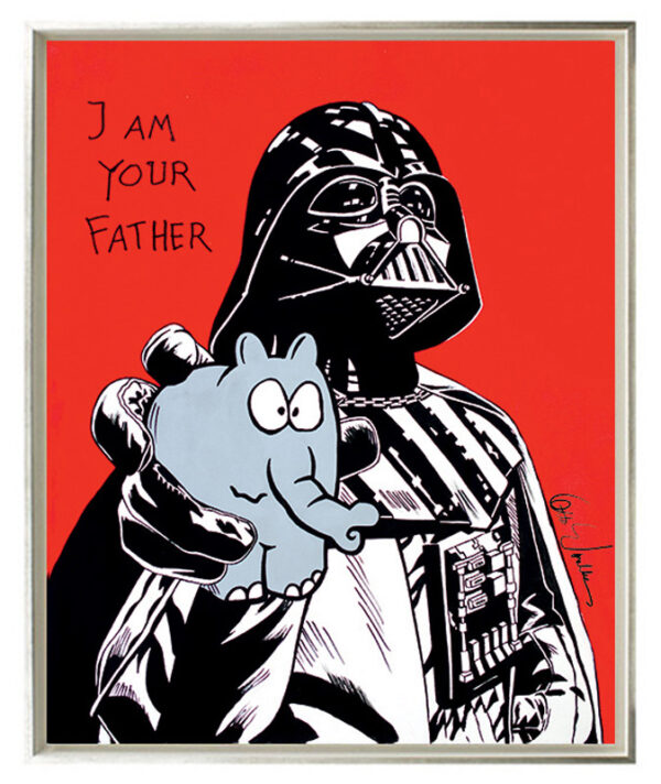 Otto Waalkes - I AM YOUR FATHER - ORIGINAL PIGMENTGRAFIK AUF LEINWAND