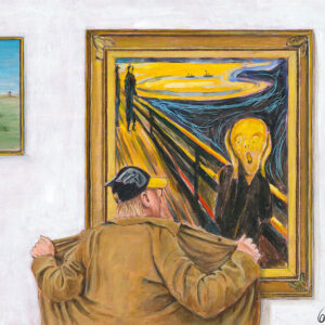 Otto Waalkes - I LOVE ART - ( Der Schrei ) original auf Leinwand