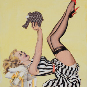 Otto Waalkes - LEGS UP - Original Pigmentgrafik auf Leinwand