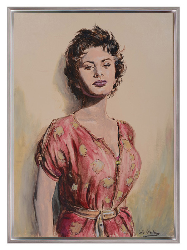 Otto Waalkes - SOPHIA - Original Pigmentgrafik auf Leinwand