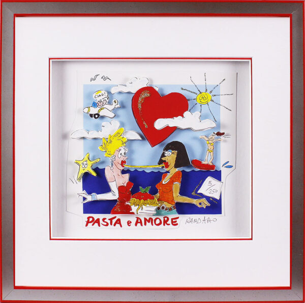 Paolo Randazzo - PASTA E AMORE - DONNE - Original 3D Bild handsigniert