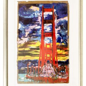 Sascha Wussow - The View From Sausalito - original Grafik handsigniert