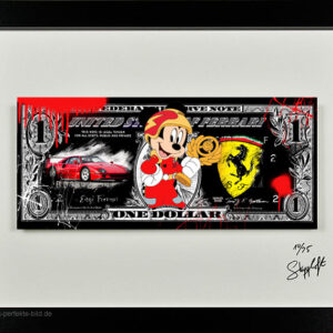 SKYYLOFT - Formel 1 Ferrari F 40 Dollar - Bild mit Museumsglas und Bilderrahmen