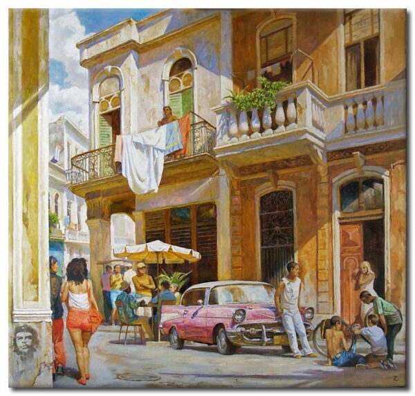Diego Santos -  Havanna Streetlife-30 x 30 cm