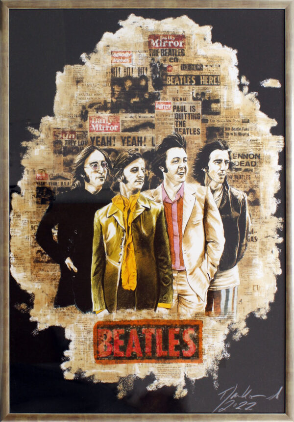 Thomas Jankowski - BEATLES - groß - Original Mischtechnik (Unikat)