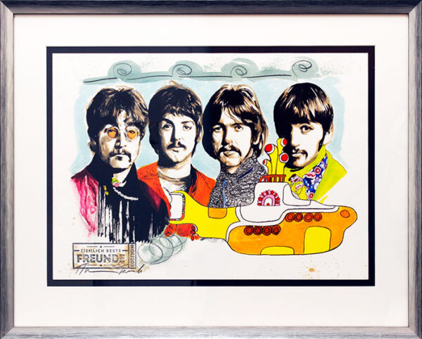 Thomas Jankowski - BEATLES - ZIEMLICH BESTE FREUNDE  - Original Mischtechnik (Un...