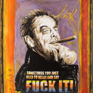 Thomas Jankowski - JACK NICHOLSON - Fuck it - Original Mischtechnik (Unikat)